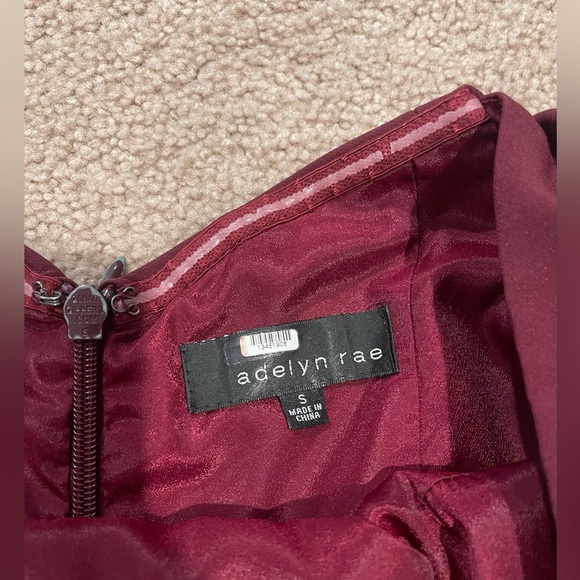 ADELYN RAE Red Crepe Twisted Off-Shoulder neckline Straight Leg Jumpsuit - Picture 2 of 11